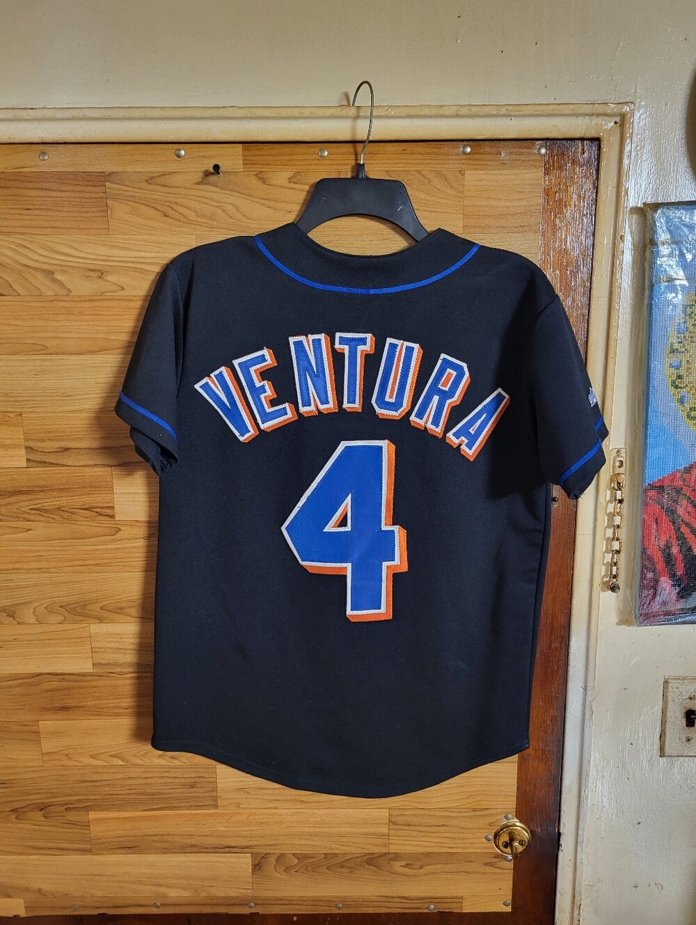 Vintage Authentic Majestic #4 Robin Ventura New York Mets Youth Large Jersey